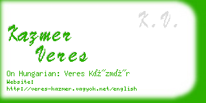 kazmer veres business card